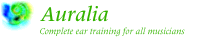 Auralia Gehörtrainings GehörschulungsSoftware auf deutsch